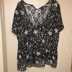 lace back blouse